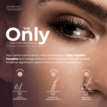 Load image into Gallery viewer, ADOREYES Plus Lash & Brow Enhancing Serum with Triple Peptide Complex (6 ml)