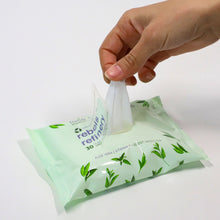 Load image into Gallery viewer, Green Tea Plant Based Face &amp; Body Wipes - Biodegradable - Rebels Refinery
