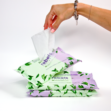 Load image into Gallery viewer, Green Tea Plant Based Face &amp; Body Wipes - Biodegradable - Rebels Refinery
