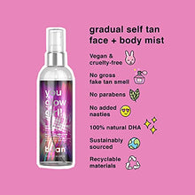 Load image into Gallery viewer, b.tan Face &amp; Body Gradual Self Tan Mist - You Glow Girl - Gradual Sunless Tanner Spray For A Tan That Glows, 3.38 fl oz
